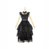 Addams Family Halloween Gotisk Sort Kjole Cosplay Kostume
