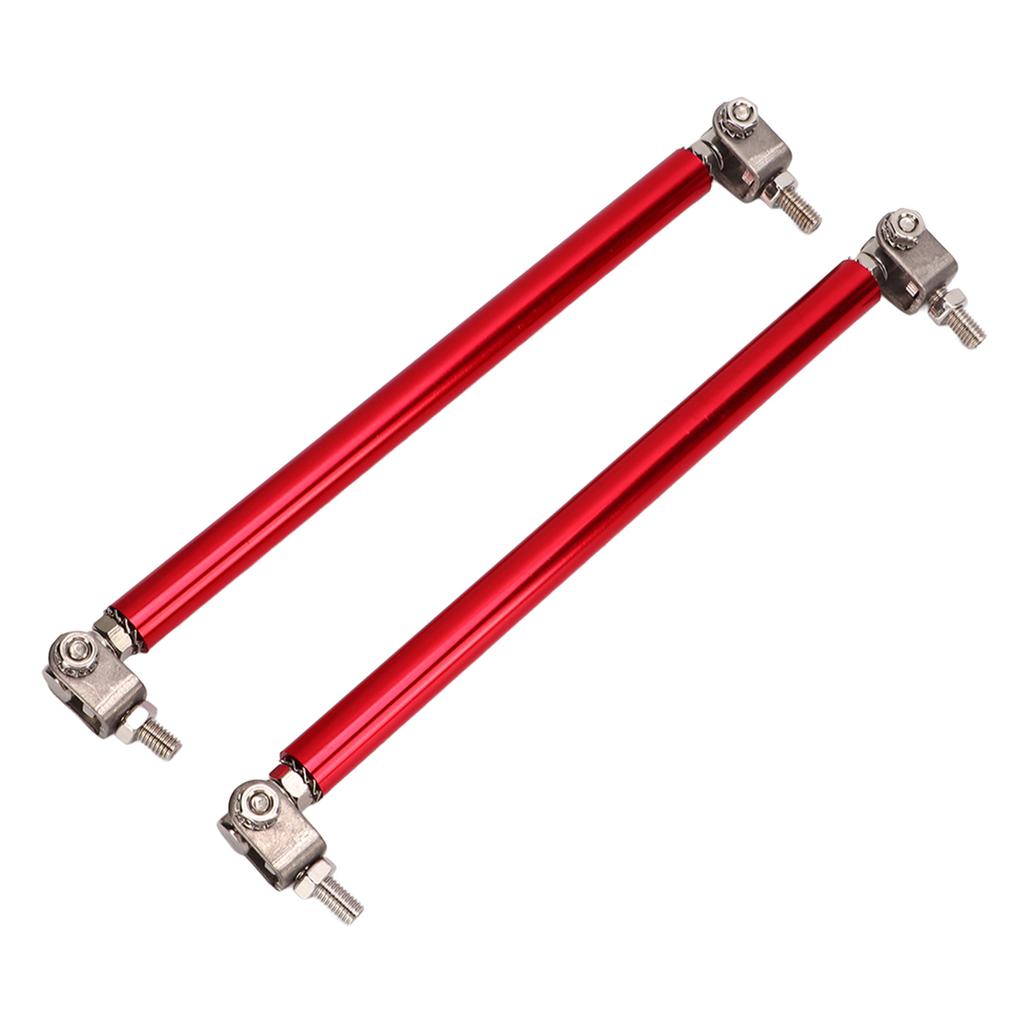 2 Pcs Bumper Lip Diffuser Rod 15cm Stretchable Stainless Steel Splitter Support Tie Pull Bar Red