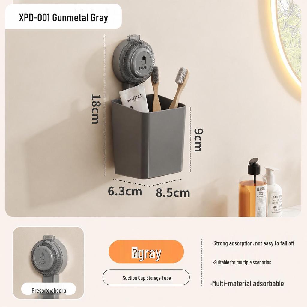 Kitchen Suction Cup No-Drill Wall-Mounted Spice Rack