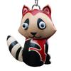 First Layer Cowhide Raccoon Keychain Pendant, Locomotive Car Key Chain Accessories, Bag Pendant, Cute Trendy
