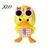 Personalized Car Ornaments 3D Printed Cute Duck Figurine with Glasses, Angry Pose Desk Decor, Creative Office Decor Bookcase Ornament, Funny