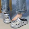 2025New large-sized fashionable thick-soled slippers for men and women, casual sports men's shoes, breathable wading beach shoes