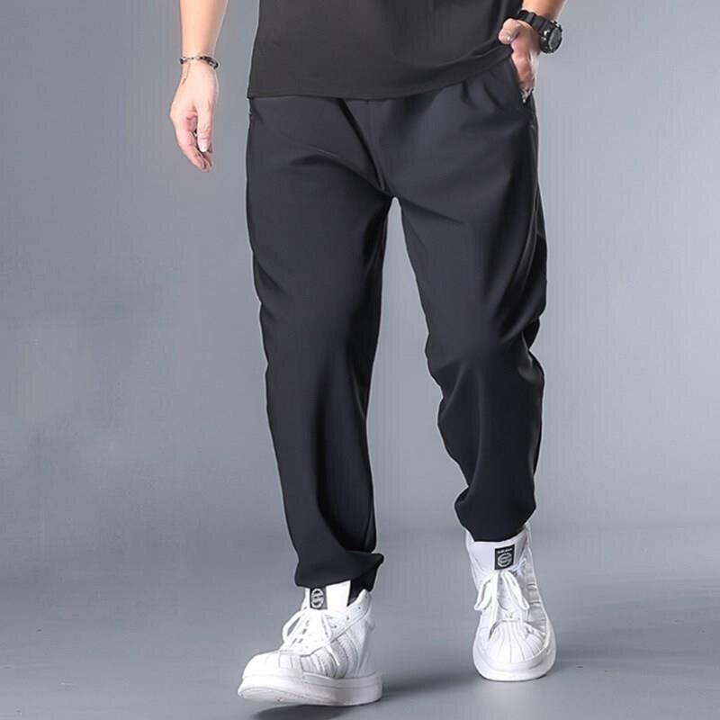 Style Lockers Pantaloni Jogging Uomo Con Orlo Aperto E Tasche Con Cerniera - Modello In Pile, Taglie S-5XL (Nero, M)