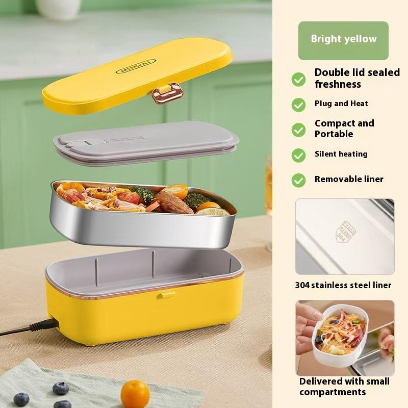 Portable Electric Heating Lunch Box Electric Lunch Box Portable Food Warmer Constant Temperature Plug-In for Office Workers EU 6200₽
