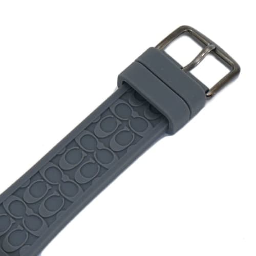 Coach Charles Men's Watch, 41mm, Gray Dial, Silicone Rubber Strap, Signature C, 14602635