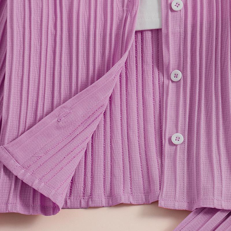 Girls Autumn New Children's Clothing Single-breasted Long-sleeved Tops+trousers 2Pcs Suits Children Colthes