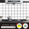 Kitchen Oil-proof Sticker Resistant Wall Sticker Waterproof and Moisture-proof Cabinet Tile Wallpaper Self-adhesive Aluminum Foil Stove