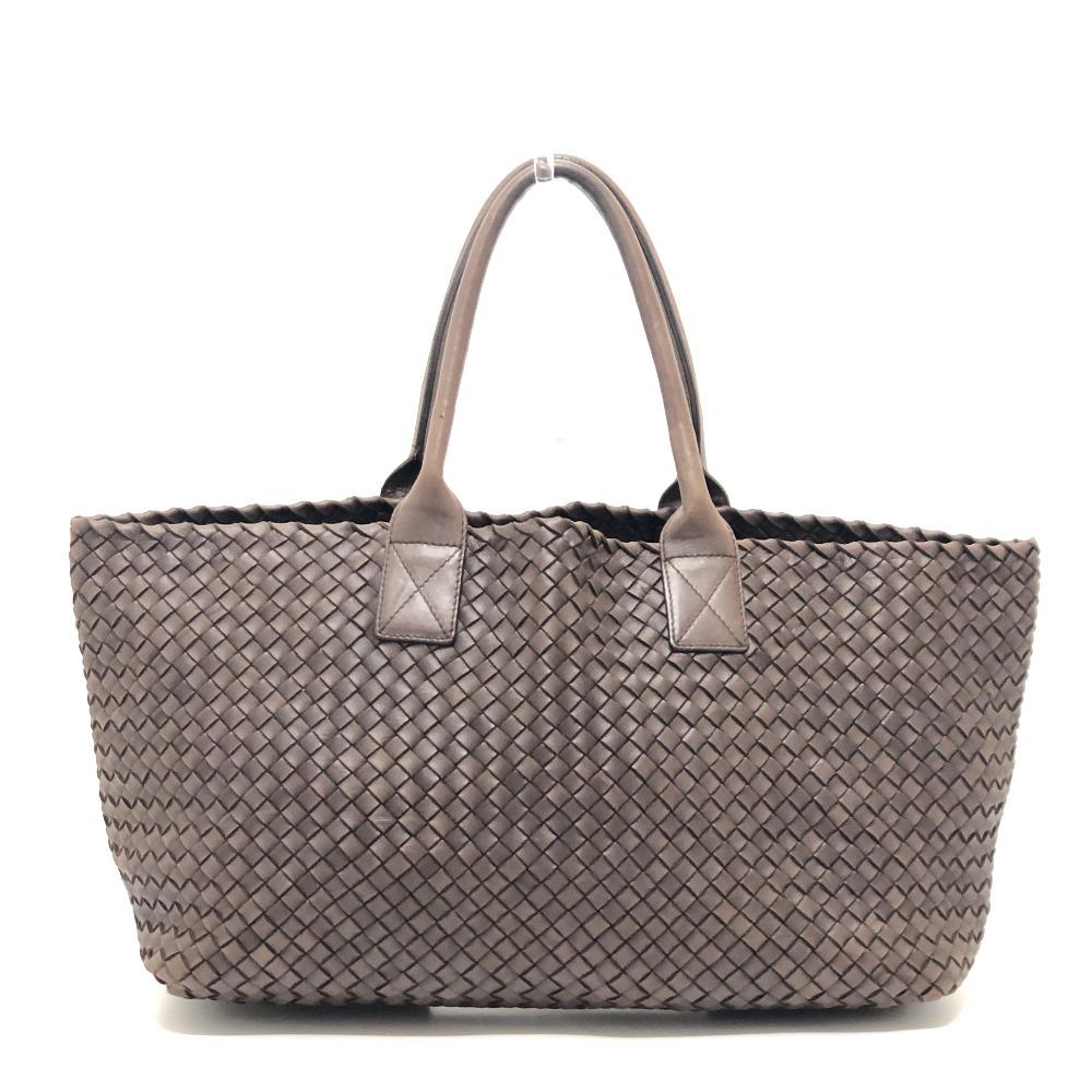 BOTTEGA VENETA 115664 Intrecciato Cabas MM Shoulder bag with bag pouch Tote Bag