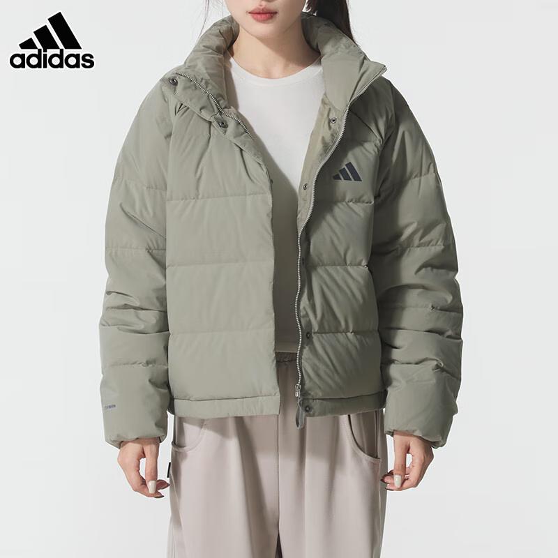 Adidas Women s Hooded Duck Down Puffer Jacket KH3975 L