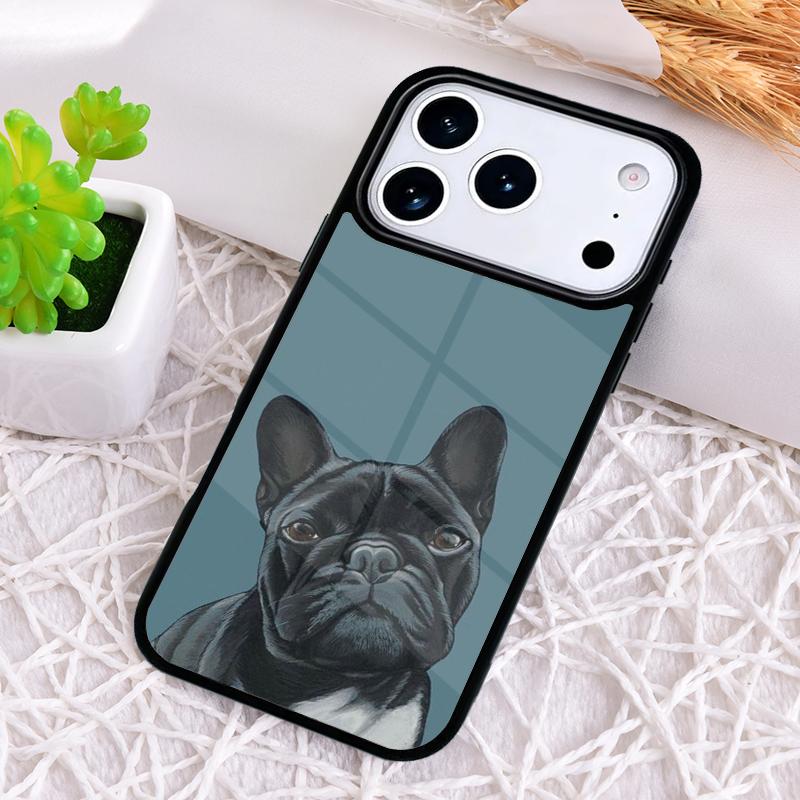 Französische Bulldogge Handyhülle für iPhone 17 Air 16 15 11 12 14 13 Pro Max Stoßfeste Hülle