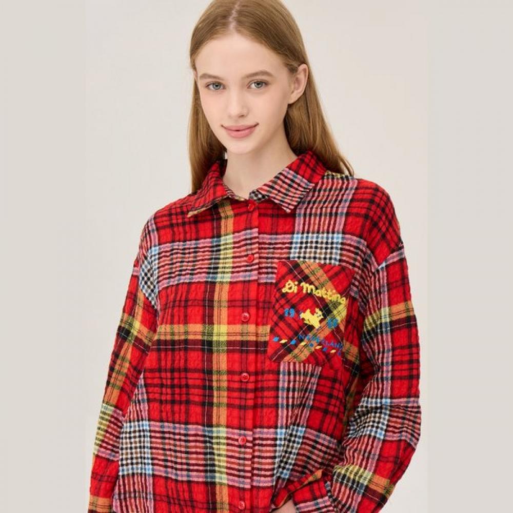 Benetton Check Blouse Margot Bablf1541