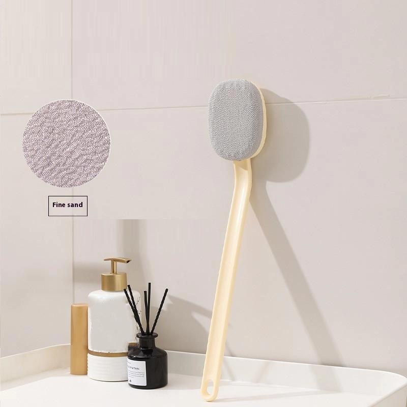 

Bath Soft Back Scrubber Brush Bath Shower Scrubbing Brush With Handle Exfoliating Scrub Skin Massager Bath Supplies бежевый