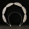 Unique Wheat Leaf Headband Double Layer Hairpiece Bridal Tiaras Stylish Headwear Hair Ornament for Women Costume