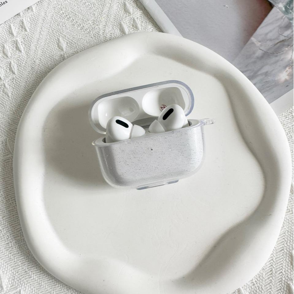 Applicable to Apple iPhone second generation third generation fourth generation yue cha bluetooth headset cover glitter transparent anti-drop