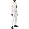 Calvin Klein Solid Color Printed Hooded Long Sleeve Sweatshirt Men sweatshirt White J30J321890-ACF