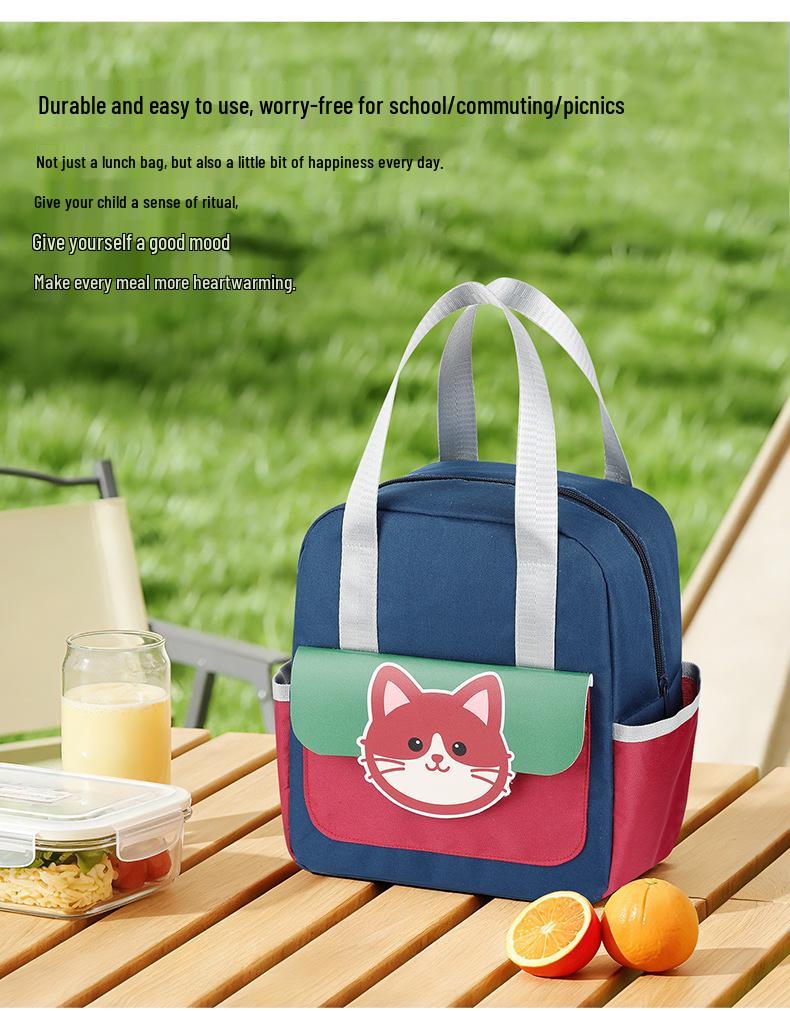 Cartoon Cute Multifunctional Insulated Lunch Bag for Students
