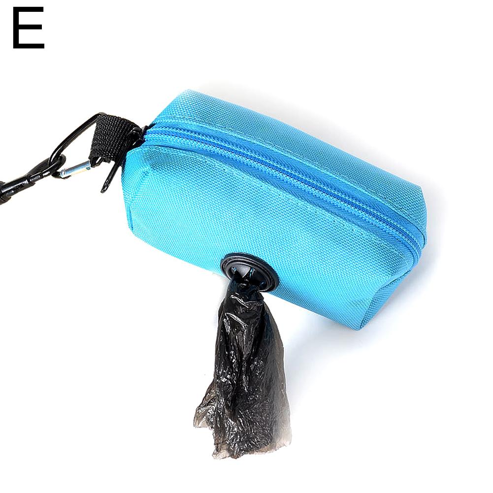 Canvas Dog Poop Bag Holder Outdoor Pet Waste Bag Dispenser with Carabiner Clip Animal Waste Collection Pouch
