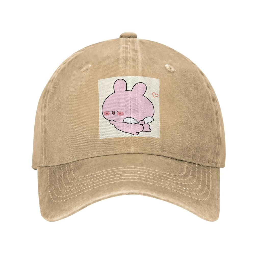 Asamimichaan Asamimi Denim Fabric Cap Casual Baseball Caps Adjustable Hat Summer Unisex Baseball Hats