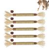 Cat Silvervine Sticks 5 Piece Edible Lick Natural Bite Resistant Kittens Chew Toys For Teeth Cleaning For Enrichment Pet