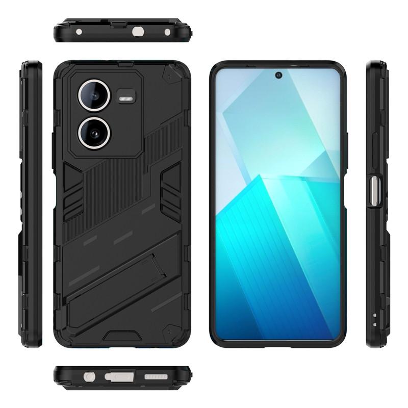 For Vivo IQOO Z8 Case For IQOO Z8 5G Cover 6.64 Inch Punk Armor Shockproof Hard Rubber Bracket Bumper For Vivo IQOO Z8 Fundas