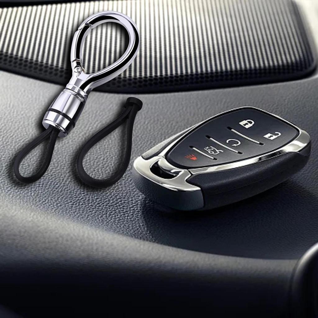 Car Fob Keychain Motorcycle Anti Lost Universal Key Holder Business Metal