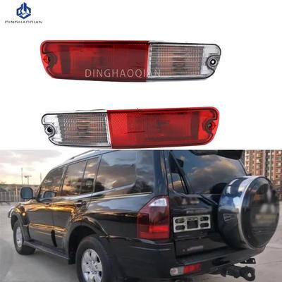 Rear Bumper Fog Light For Mitsubishi Pajero MONTERO Shogun 2003-2006 V73 V77 Red Reflector LED Tail Signal Lamp Taillight Bulb