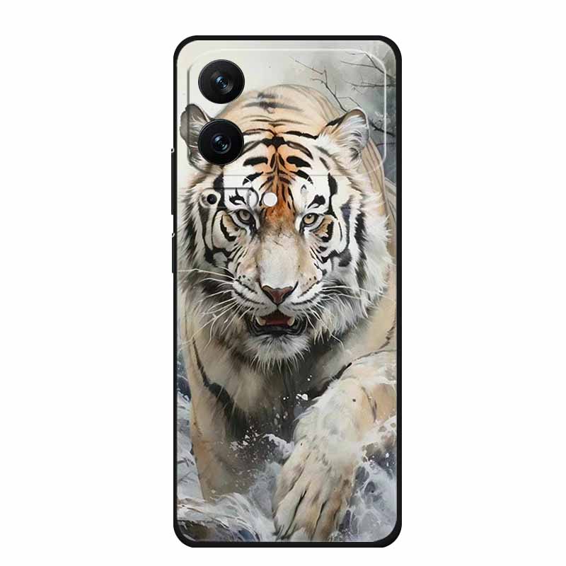 For Xiaomi 17 Pro 2025 Phone Case Fashion Flowers Black Silicone TPU Soft Coque For Xiaomi Mi 17 Pro Max Back Cover Case Shell
