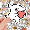 Waterproof Maltese Cartoon Dog Expression Stickers - 100 Sheets for Journals, Phones, DIY Decoration