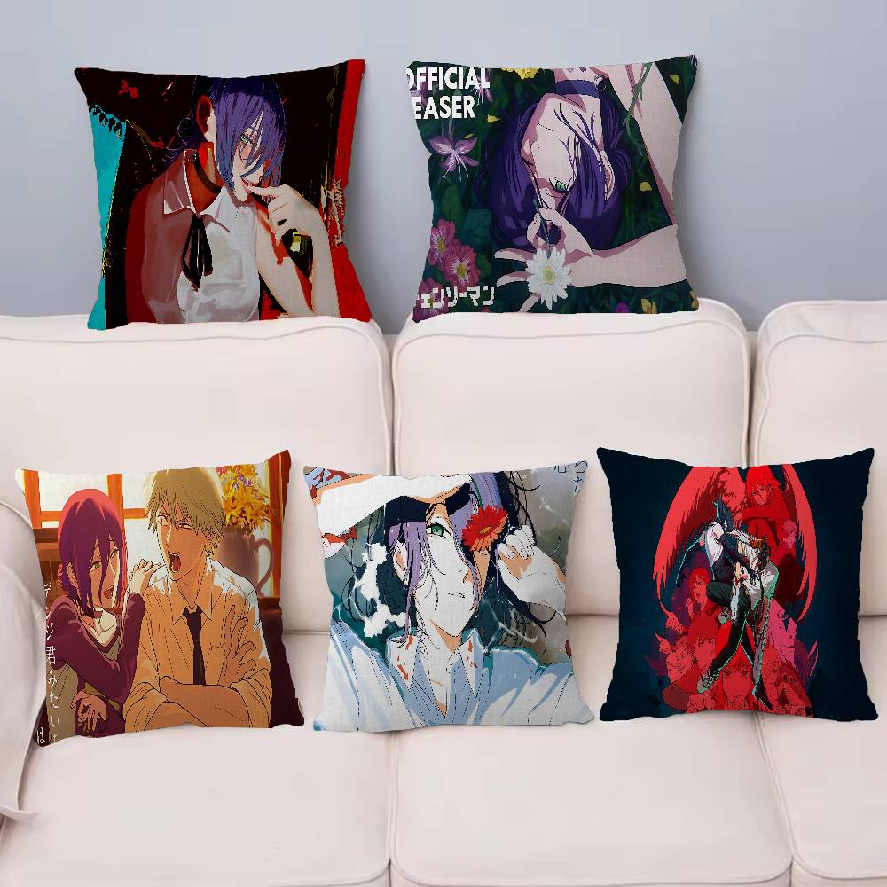 Chainsaw Man The Movie Reze Arc Personalized Pillow Cover Kids Bedroom Wild Party Decor Pillowcase Kid Birthday Shower Gift
