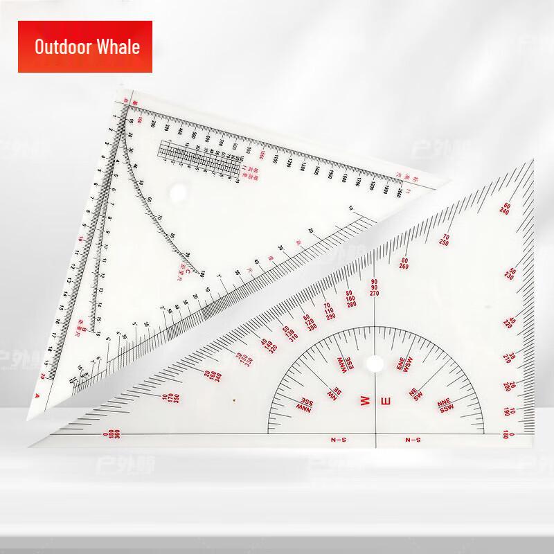Tactical Nautical Chart Triangle Ruler