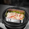 Stainless Steel Food Container with Lid Large Capacity Lunch Storage Box Meal Preparation Case Crisper for Daily Use