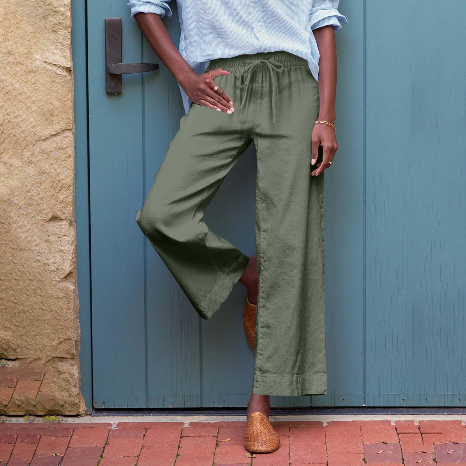 

Женские спортивные брюки для фитнеса, повседневные свободные эластичные спортивные брюки, прямые широкие брюки, повседневные брюки, брюки для йоги M