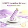 New 3W Nail Lollipop Word Lamp Handheld Small Portable Power Storage Quick-drying Mini Nail Lamp Wholesale Nail Salon Tools