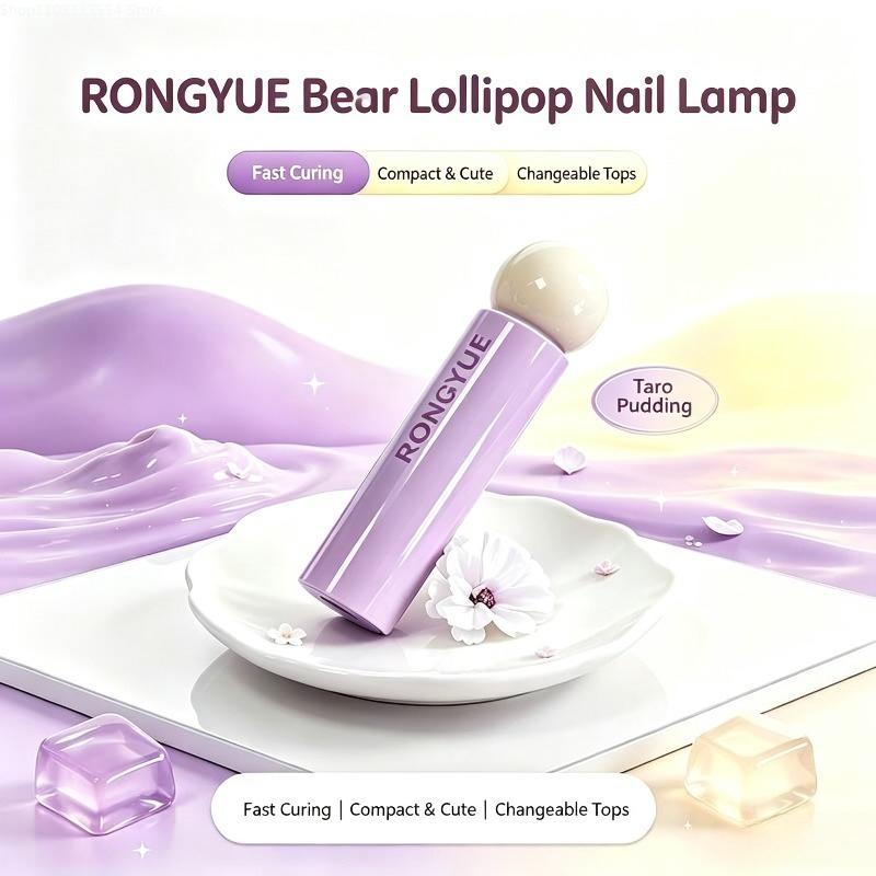 New 3W Nail Lollipop Word Lamp Handheld Small Portable Power Storage Quick-drying Mini Nail Lamp Wholesale Nail Salon Tools