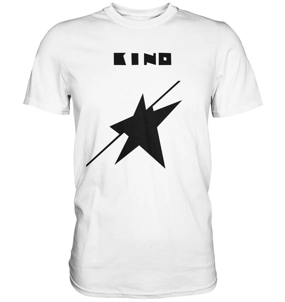 Kino Russian Band Album _A Star Named Sun_ Classic Fun Men's Short Sleeved Personalized Comfortable Pattern T-Shirt Series Shirt