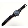 Used WENGER Watch Aerograph Black Leather Strap