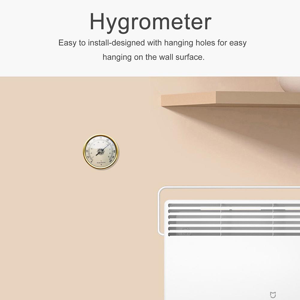 2 In 1 Humidity Temperature Meter Wall Mounted Clear Read Hygrometer Thermometer Instrument for Office Workshop School