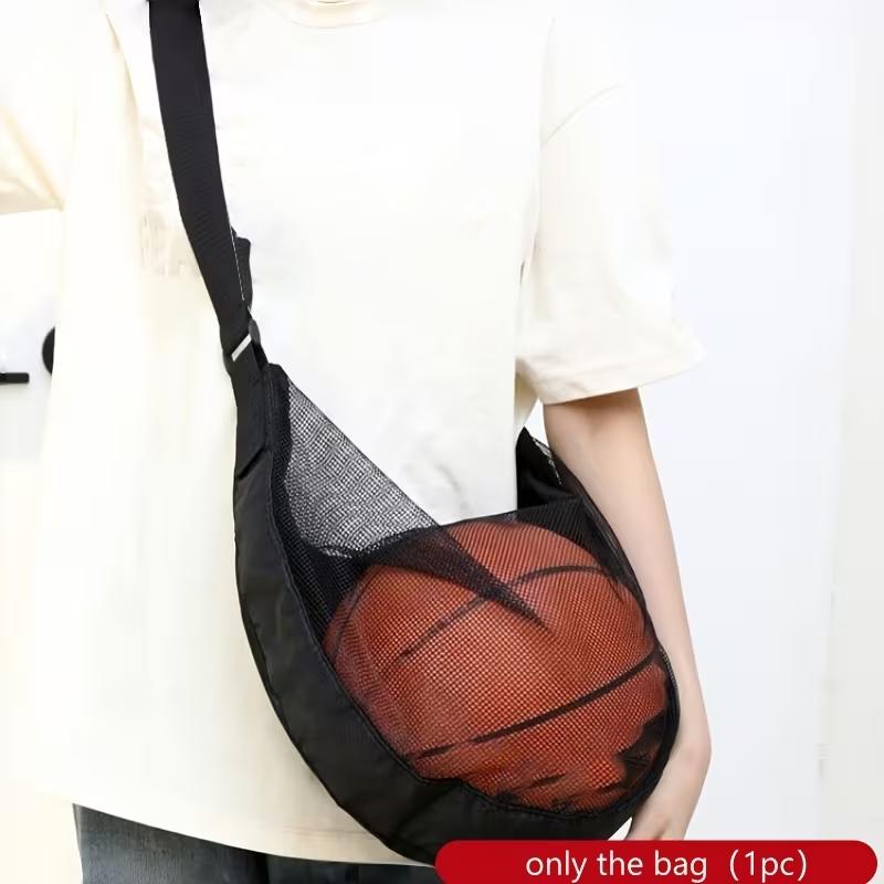 

Large Capacity Basketball Bag, Shoulder Sports Training Bag, Ball Storage Mesh Fitness Bag, Modern Minimalist Style.