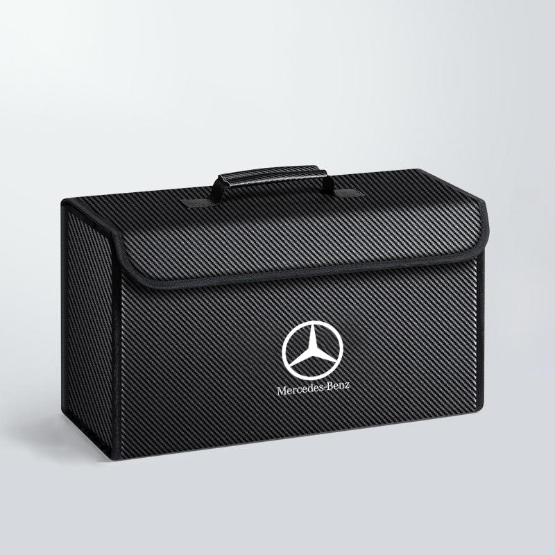 Car Organizer Trunk Storage Bag Large Capacity Storage Box Bag Foldable For Mercedes Benz AMG W205 W168 W213 W210 W222 CLK GLA QX3