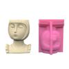 Easy To Use Flower Pots Mould Short Hair Girl Planter Silicone Mold Personalized Succulent Vases Jewelry Crafting Mould