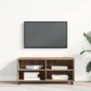 Moderner, Minimalistischer, Mobiler TV-Schrank, Offenes Aufbewahrungs-TV-Regal, Mobiler Beistelltisch, 90x35x35 Cm