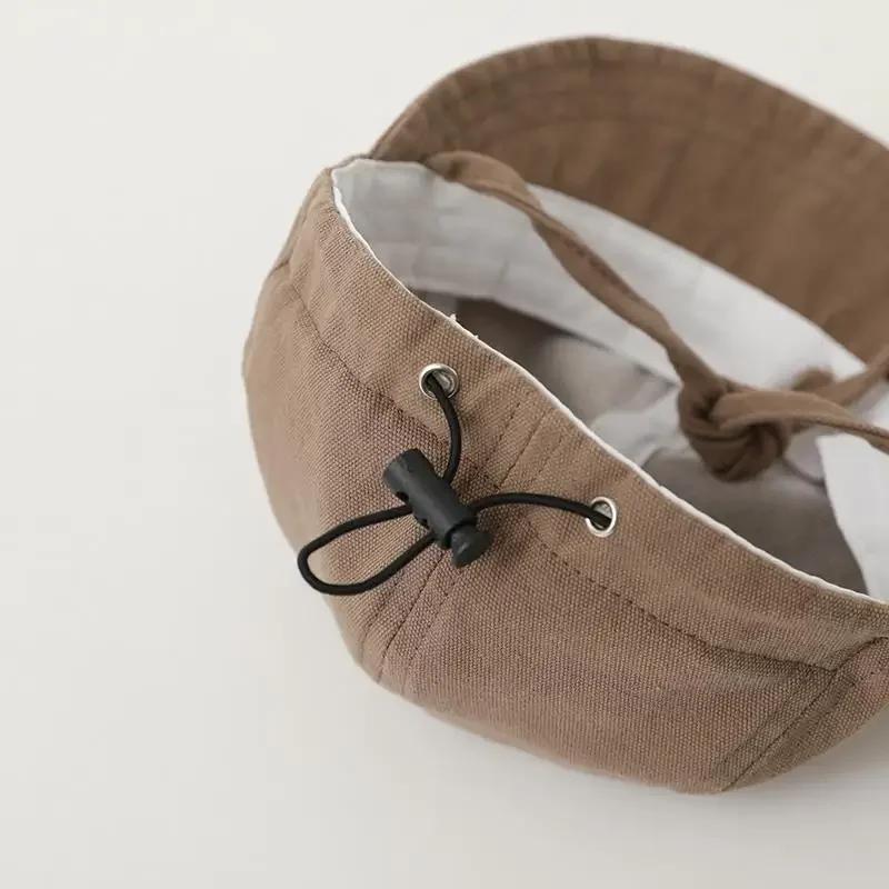 Summer Baby Sun Hat Korean Solid Color Infant Baseball Cap Outdoor Adjustable Drawstring Lace-up panama hat for kids