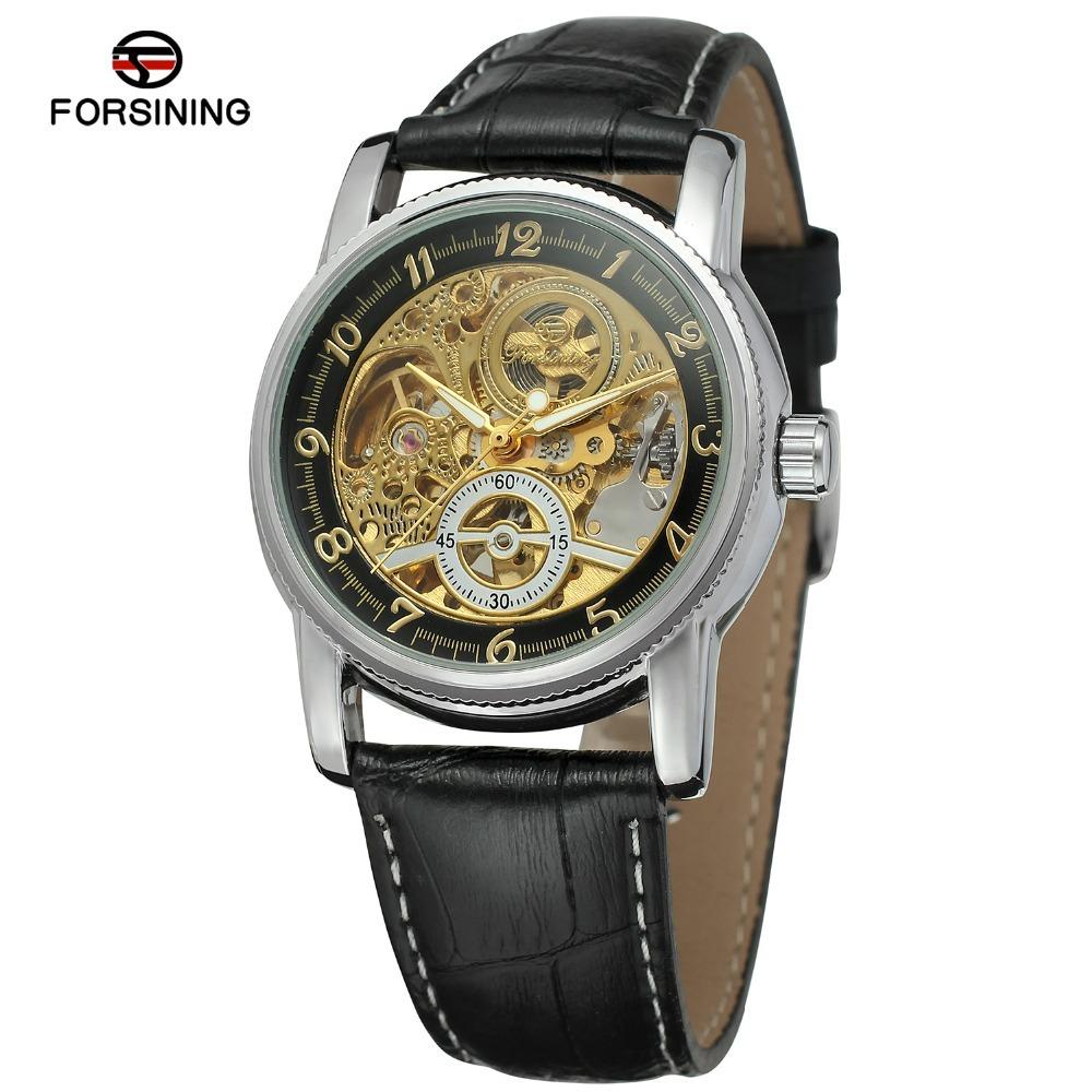 Ebay Forsining Men'S Fashion Casual Hollow Semi-Automatic Men'S Mechanical Watch