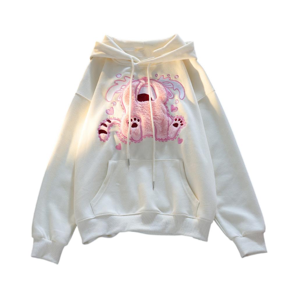 Damska Moda Casual Długi Rękaw Okrągły Dekolt Bluza Pulowerowa Top Z Kieszeniami