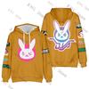 Cool Anime Dva Mikina Cosplay Pulovr Osobnostní Logo Mikina Cool Dámské A Pánské Ležérní Streetwear Oblečení Králík Kawaii Dětské T