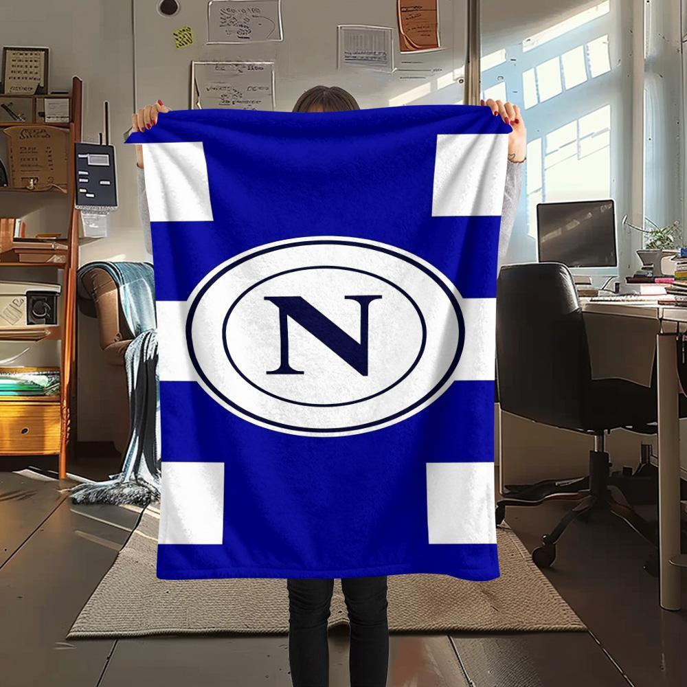 

SSC Napoli logo Print FlAannel Blanket, High quality Comfortable for All Seasons, Home Decor, Warmth and Comfort 80cm x 120cm