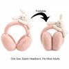 Portable Rabbit Plush Earmuffs 3D Bunny Fluffy Earmuffs Fashion Winter Ear Covers  For Women Ladies