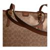 Coach TAXI 36 Brand Classic Logo Tote Bag Tote Bag Shopping Bag Artificial Leather Portable Shoulder Bag Large Women's Brown