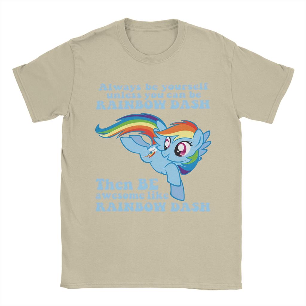 Unisex Rainbow Dash T Shirts Cotton Clothes Creative Short Sleeve Crewneck Tees Plus Size TShirts