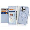 Wallet Case for iPhone 15 Pro Max - Leather/PU, Light Blue